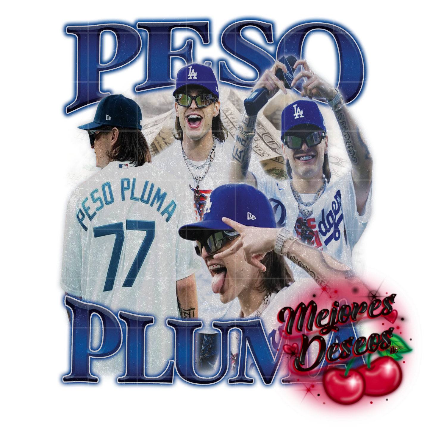 Peso Pluma Vintage Collage PNG (SUBLIMATION/ DTF)