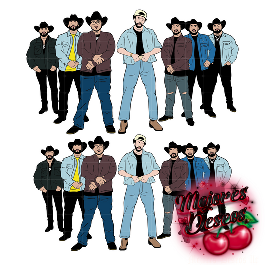 Bad Bunny x Groupo Frontera SVG, PNG Digital Download