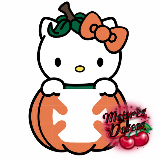 Hello Kitty Pumpkin Buzzball Holder- CUT FILE